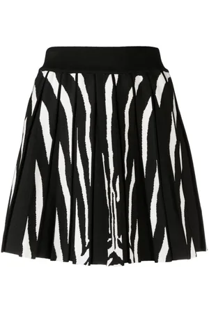 Balmain Minirock mit Zebramuster