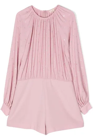 Elisabetta Franchi Strassverzierter Playsuit mit Falten