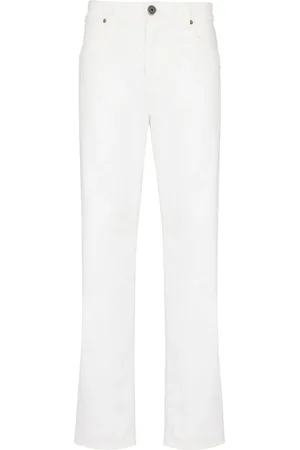 Balmain Straight-Leg-Jeans mit Logo-Stickerei