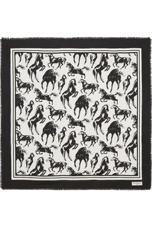 Balmain Schal mit Pferde-Print