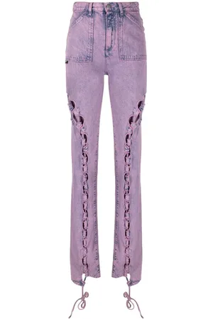 AVAVAV Halbhohe Straight-Leg-Jeans