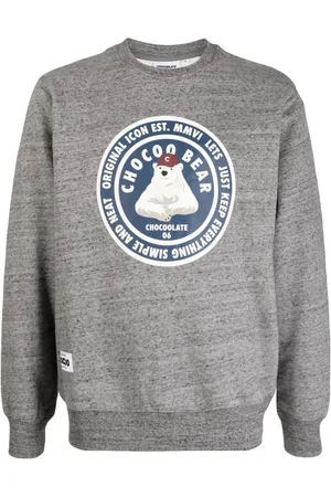 Chocoolate Meliertes Sweatshirt mit Chocoobear-Print