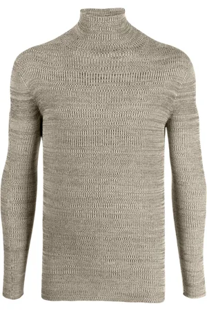 RIER Melierter Seidenpullover mit Waffelmuster