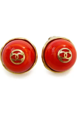 CHANEL 1984-1992 CC Ohrclips