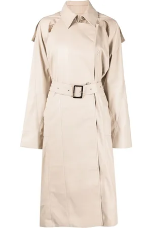 Boyarovskaya Trenchcoat mit Logo-Patch