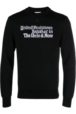 Courrèges Gerippter Resistance Jacquard-Strickpullover