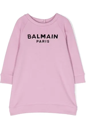 Balmain Kleid mit Logo-Print
