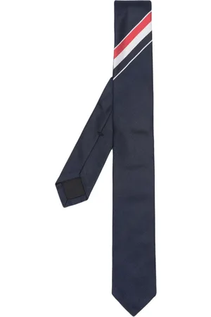 Thom Browne Seidenkrawatte mit Engineered Stripe-Print