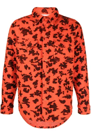 ERL Pilled Work Hemd mit Camouflage-Print