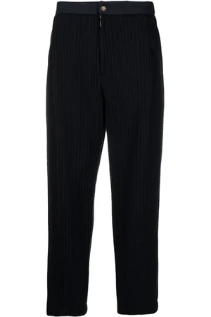 Giorgio Armani Gesteppte Tapered-Hose mit Falten
