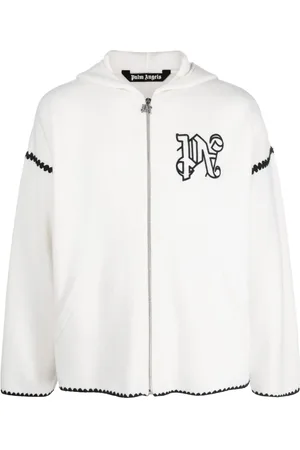 Palm Angels Hoodie mit Monogramm-Stickerei