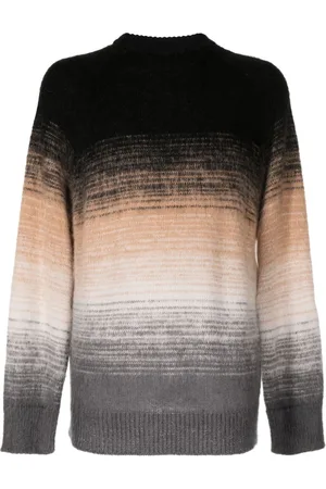 LANEUS Pullover mit gebürstetem Effekt