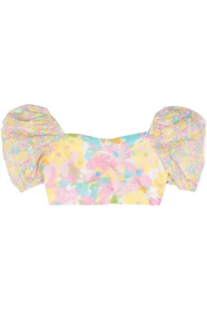 Marlo Amalia Cropped-Top mit Blumen-Print