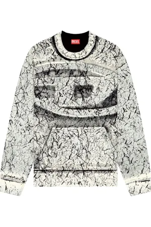 Diesel S-Macoval Sweatshirt mit Risseffekt