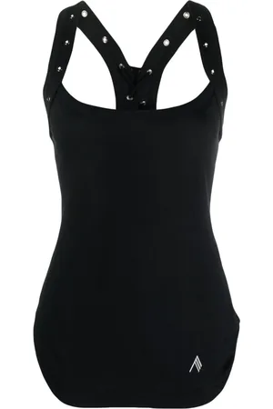 The Attico Neckholder-Top mit Logo