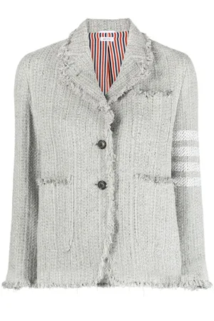 Thom Browne Tweed-Jacke mit Streifen