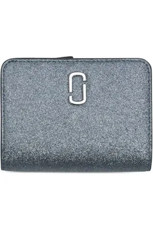 Marc Jacobs The Mini Compact Portemonnaie im Glitter-Look
