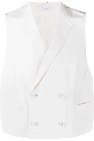 Thom Browne Doppelreihige Weste aus Seide