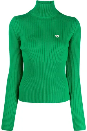 Casablanca Gerippter Pullover mit Stehkragen