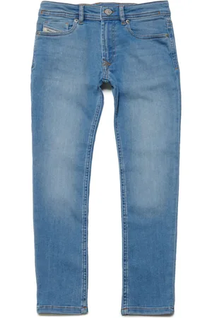 Diesel Gerade Jeans mit Logo-Stickerei