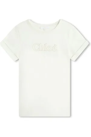 Chloé T-Shirt mit Logo-Stickerei