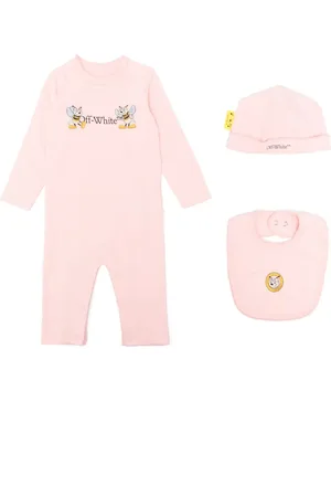 OFF-WHITE Strampler-Set mit Logo-Print