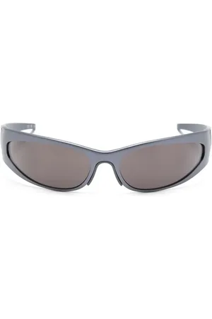 Balenciaga Verspiegelte REVERSE XPANDER 2.0 Sonnenbrille im Biker-Look