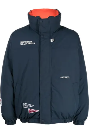 A Bathing Ape Wendbare Jacke mit Stehkragen