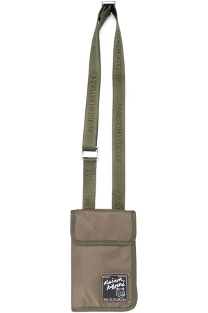 Maison Kitsuné Schultertasche mit Logo-Patch