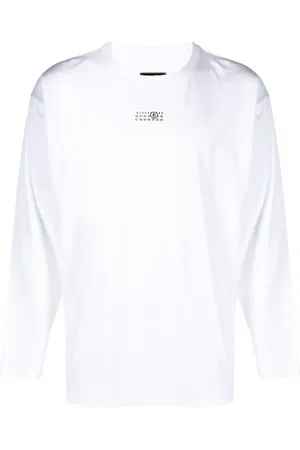 Maison Margiela Langarmshirt mit Nummern-Patch
