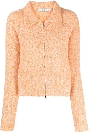 B+AB Cardigan mit spitzem Kragen
