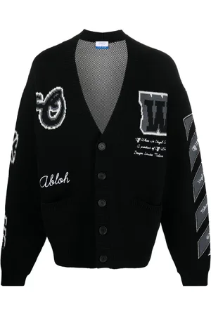 OFF-WHITE Gestrickter Intarsien-Cardigan