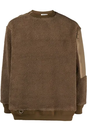 UNDERCOVER Pullover mit Einsätzen aus Sherpa-Fleece