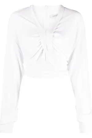 CHRISTOPHER ESBER Carved Cropped-Bluse