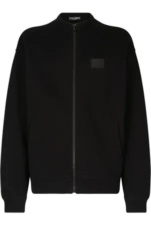 Dolce & Gabbana Sweatshirtjacke mit Logo-Applikation