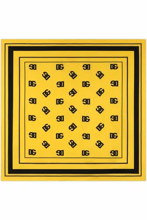 Dolce & Gabbana Seidenschal mit Logo-Print