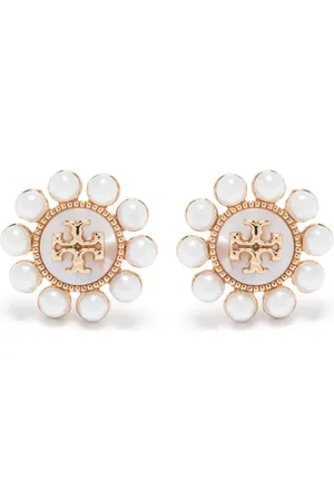 Tory Burch Kira Flower Ohrstecker mit Perlen