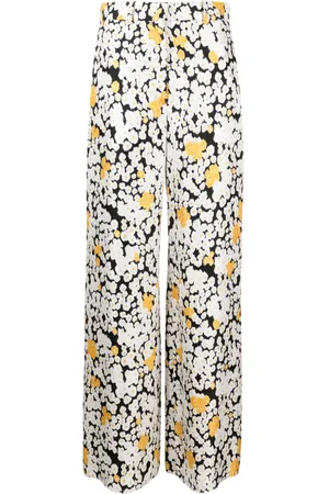 Lanvin Weite Hose mit Blumenmuster