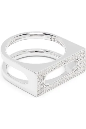 TOM WOOD Cage Single Silberring mit Zirkonia
