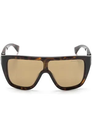 Alexander McQueen Shield-Sonnenbrille mit Totenkopf