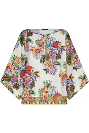 Etro Drapierte Bluse mit Print