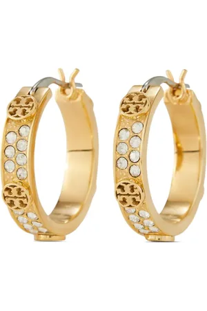 Tory Burch Kleine Miller Creolen mit Kristallen