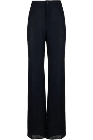 Dolce & Gabbana Leinenhose mit weitem Bein