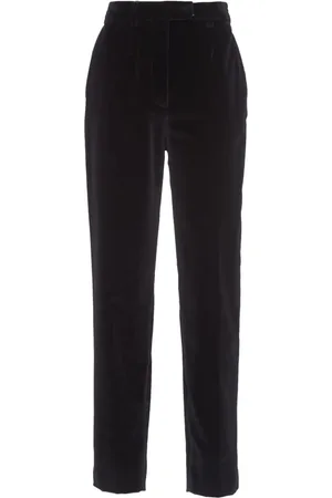 Prada Straight-Leg-Hose in Samtoptik
