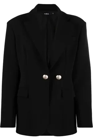 AMEN Blazer mit fallendem Revers