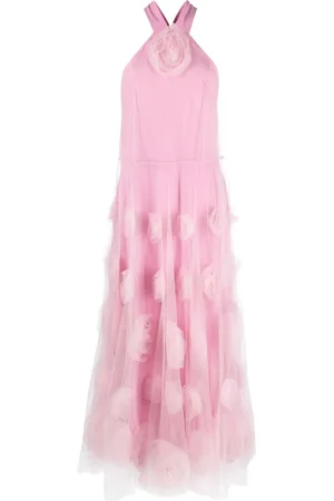 Viktor & Rolf Maxikleid aus Tüll mit Blumenmotiv