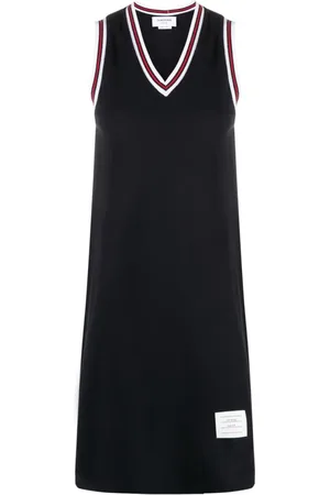 Thom Browne Pikee-Minikleid mit RWB-Streifen