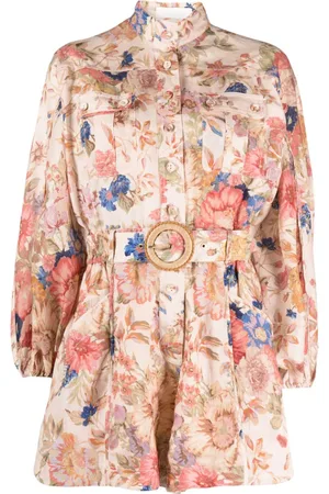 ZIMMERMANN August Playsuit mit Blumen-Print