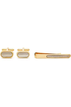 Dior 1980 Set aus Manschettenknöpfen und Krawattenklammer