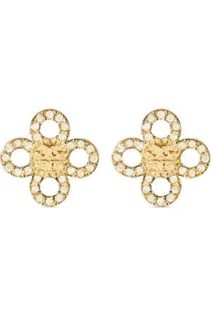 Tory Burch Kleine Kira Ohrringe mit Kleeblattform